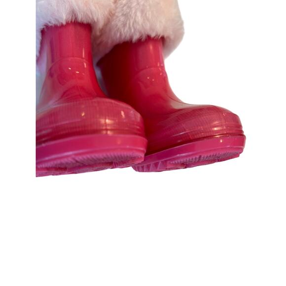 Carter's Girl's Adley Rain Boot Calf-High, Faux Fur Lining SZ 5, Pink Kids Boots - Picture 6 of 8